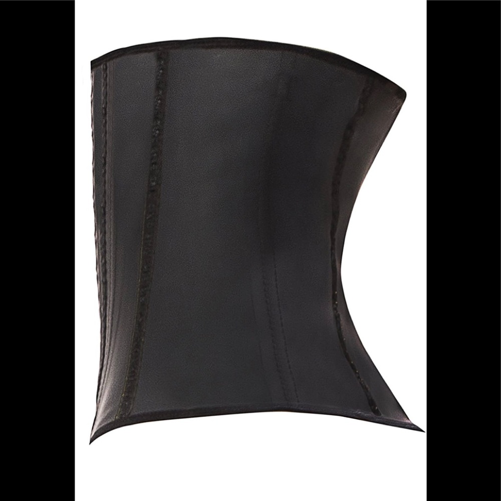 Black Colombiam Rubber Waist Trainer $35